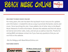 Tablet Screenshot of beachmusiconline.com